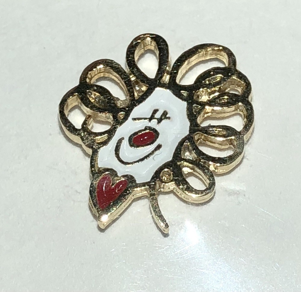 McDonald’s Vintage Pinback Enamel Crew Pin Ronald Scribble Head