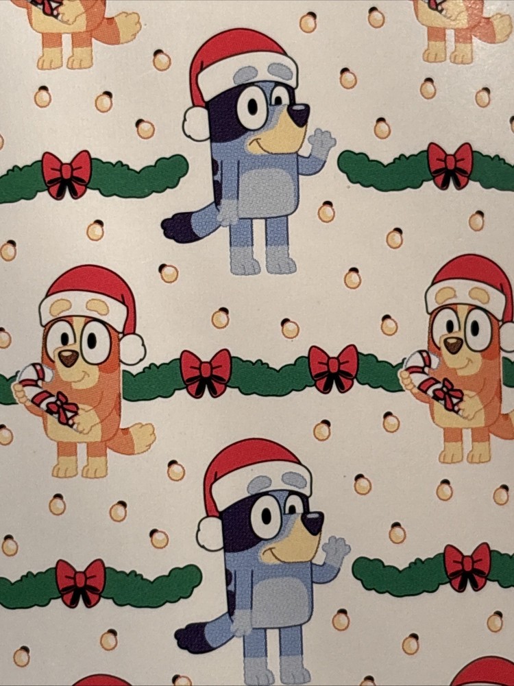 Bluey & Chilli Christmas Plush Throw 50 X 60 In Multicolor Soft Polyester NEW