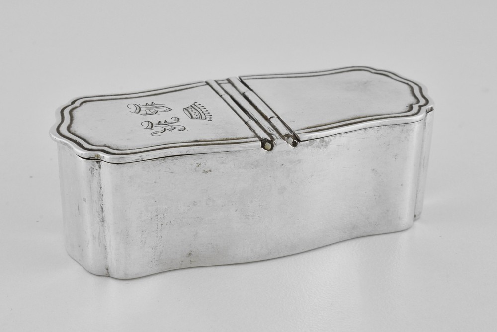 Antique Austrian Victorian Solid Silver Double Lidded Snuff Box, Royal Interest