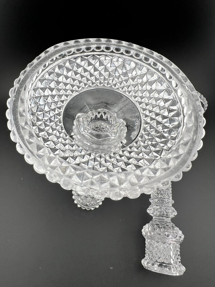 Antique Baccarat Crystal Candle Holders Rare Zenith Pattern