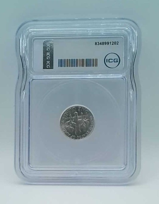 1960 Dimes Roosevelt ICG MS64 FB