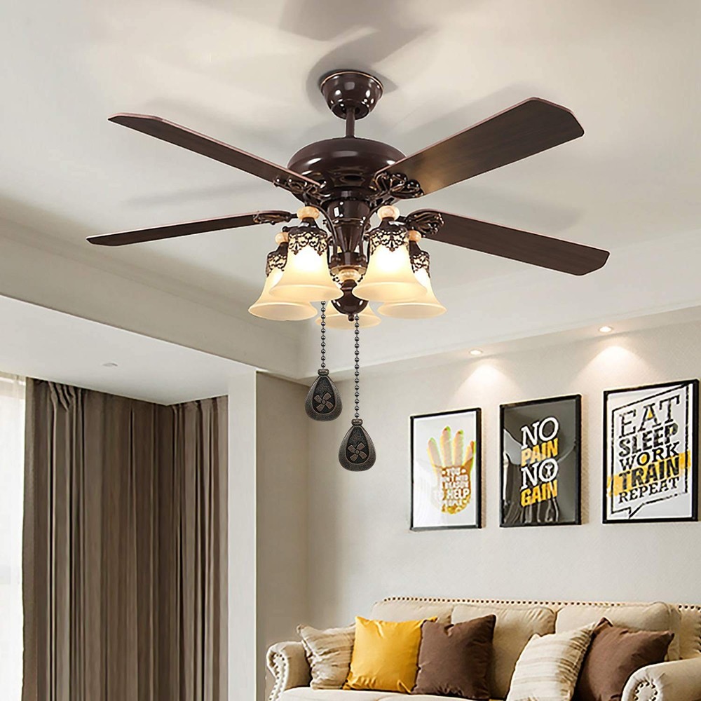 SUR-CIEL 4PCS Ceiling Fan Pull Chain, Chain 4PCS, Black Bronze