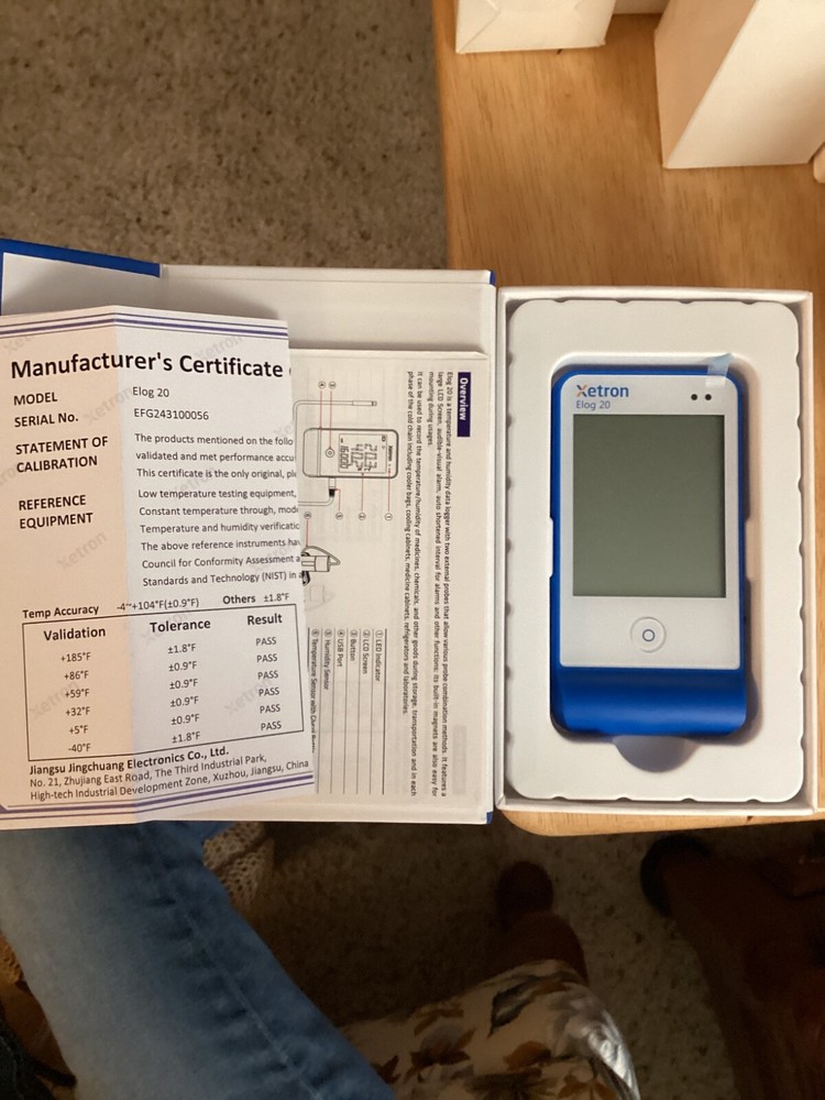 Elog20 Temperature Data Logger,Waterproof Temperature Recorder with Detachabl...