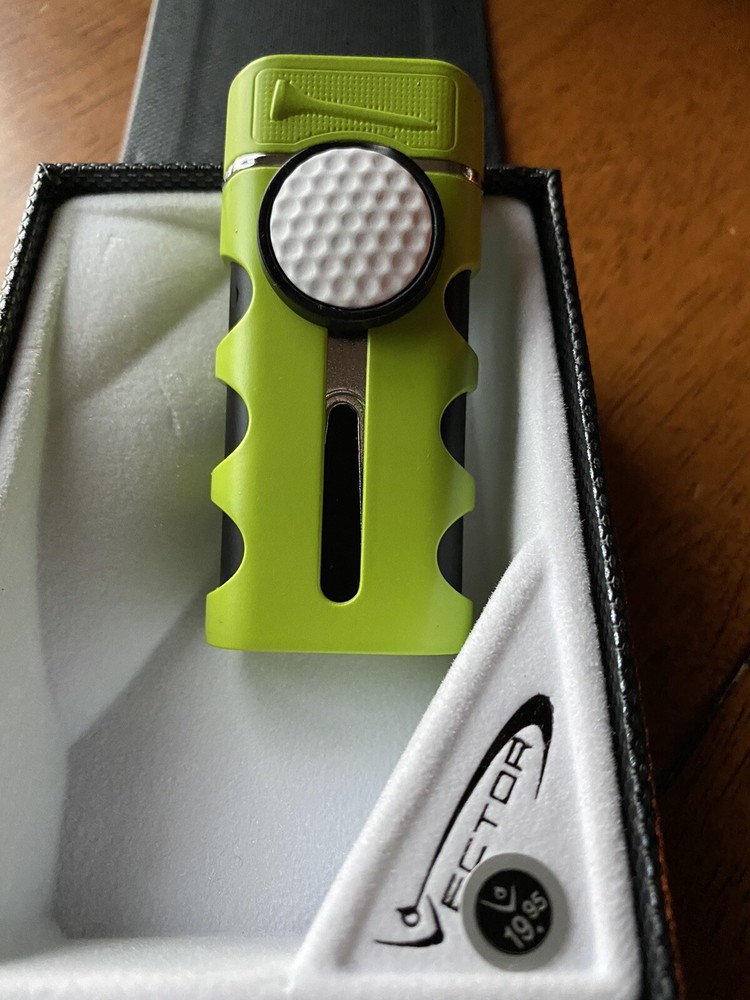 Vector CADDIE Golf Cigar Single Jet Lighter - Green - New