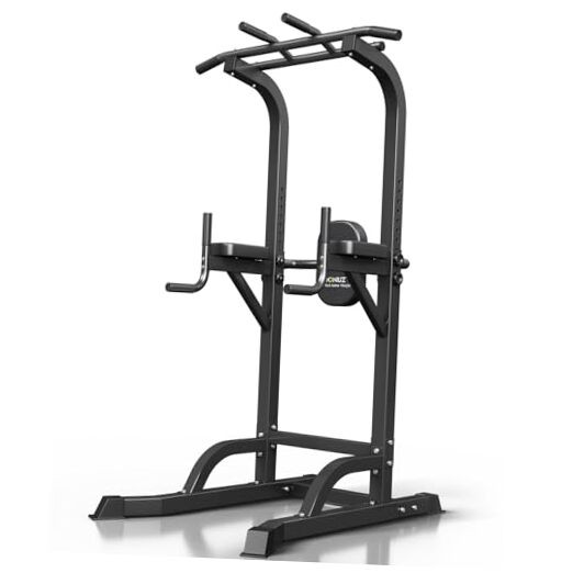 Power Tower Pull Up Bar and Dip Station, Multi-Function Home Gym, Black-02