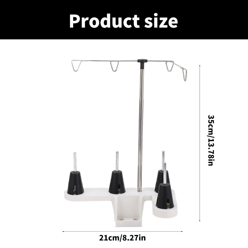 Embroidery Thread Spool Holder Thread Holders with 4 Spools Thread Roll Holder