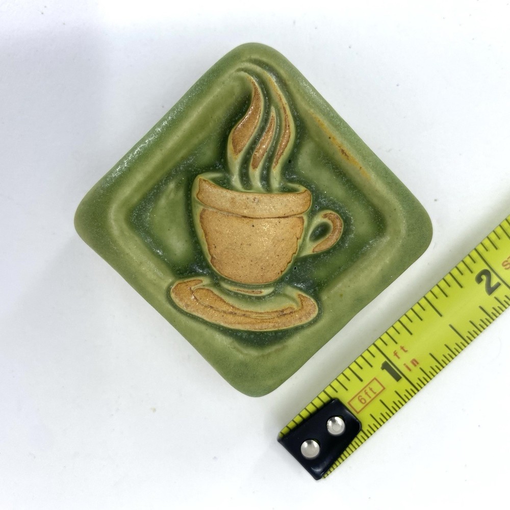 Steamy Cup 2x2" Ceramic Art Tile By Gretchen Kramp