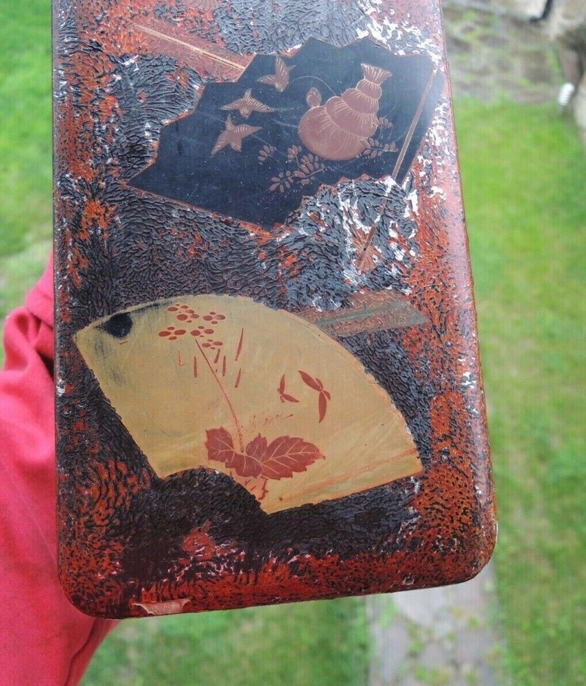 Antique Japanese Silver Maki-e lacquer box - DAISUKE-1 signed