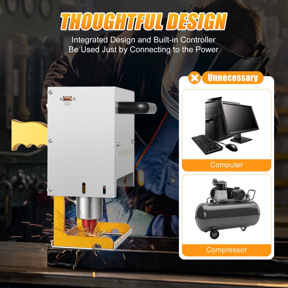 Portable Dot Peen Marking Machine Metal VIN Code Engraving Printer Touch Screen