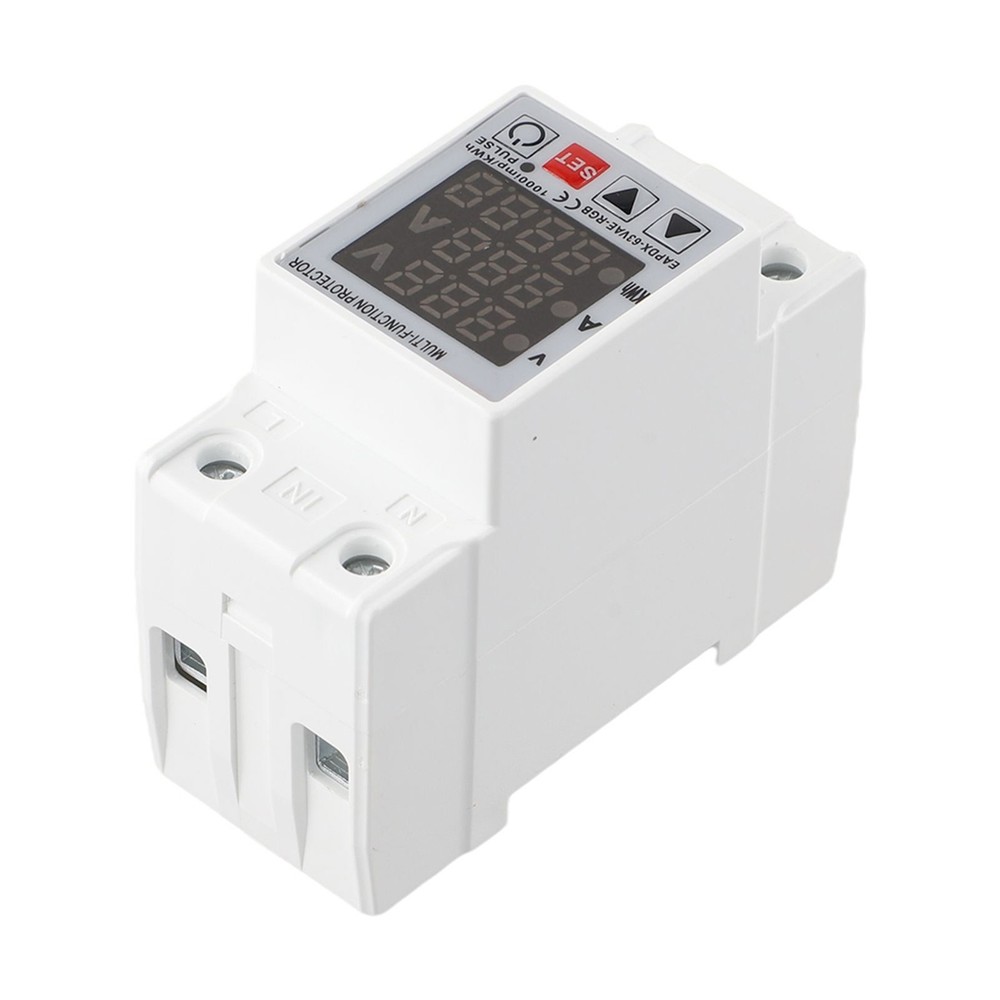 63A Adjustable Voltage Protector Relay for Din Rail with Display Function