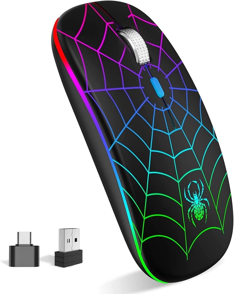 Wireless Optical Mouse with Dual Receiver for Computer