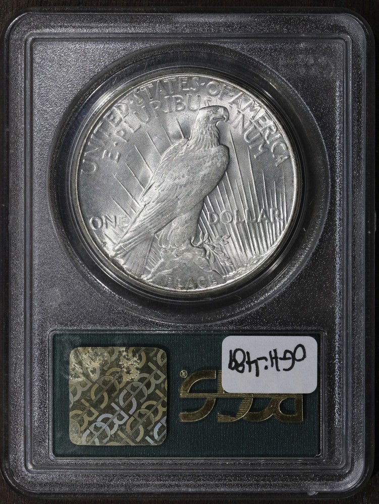 1928-S (MS63 CAC) Peace Silver Dollar $1 PCGS OGH