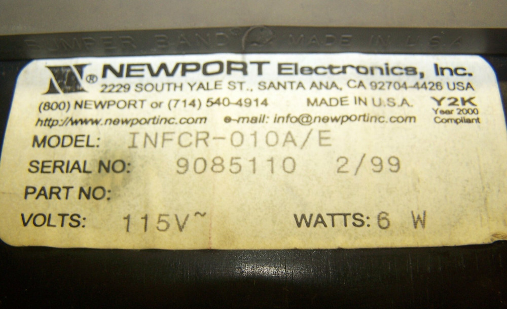 Newport Electronics Process Panel Meter INFCR-010A/E
