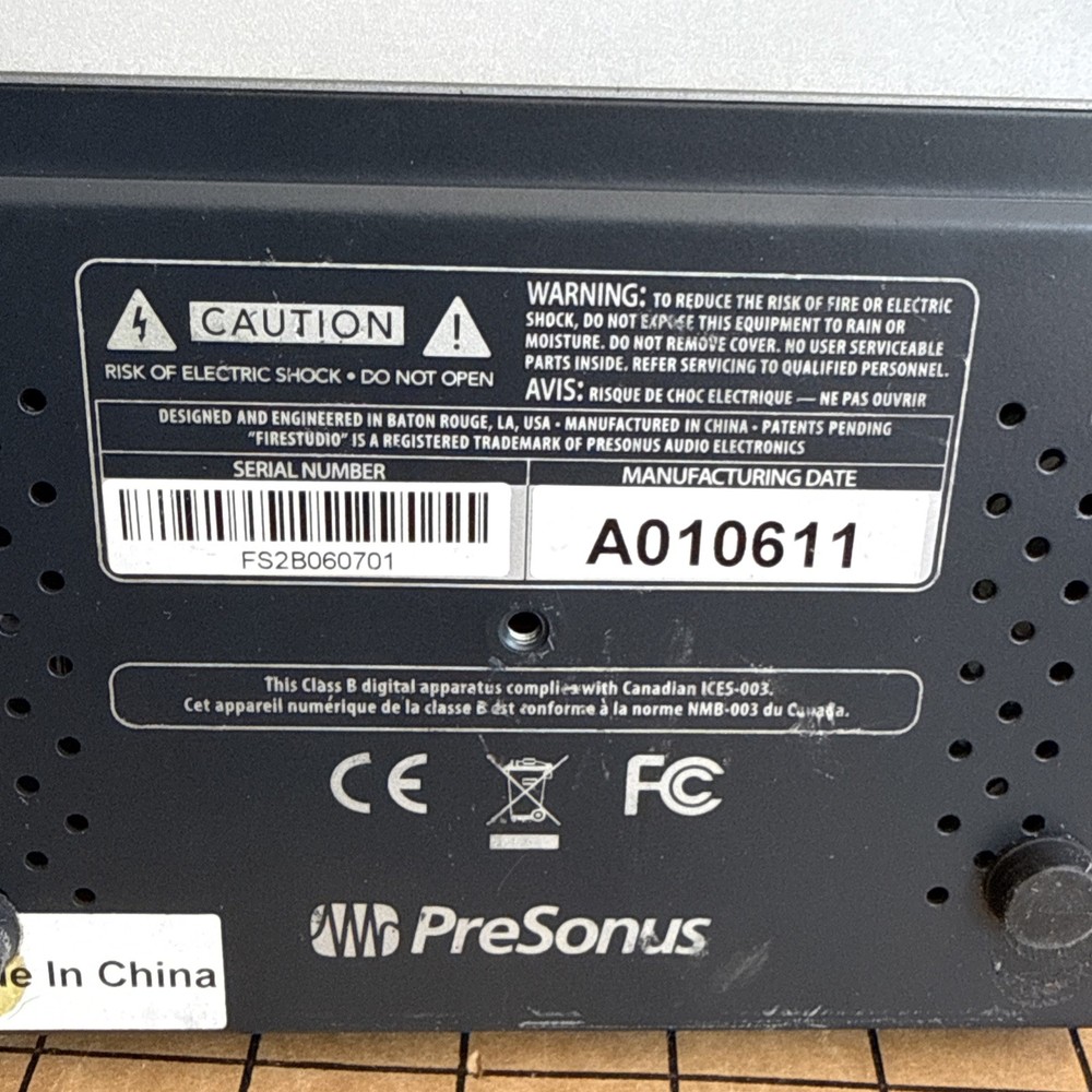 PreSonus FireStudio Mobile 10x6 FireWire Recording Interface System