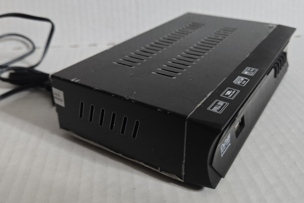 DVB-S2 Digital Video Broadcasting Receiver Box, Black - UNTESTED