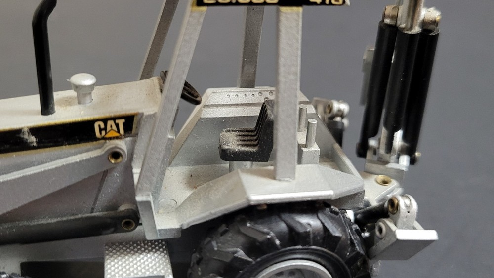 1:50 Scale Diecast CAT 416 Backhoe Loader- SILVER Limited Edition - NZG 285