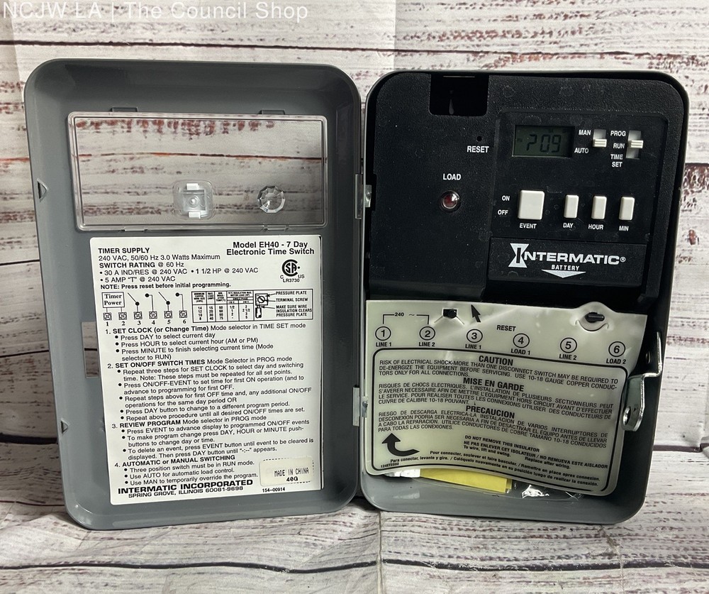 Intermatic EH40 Electronic Water Heater Timer