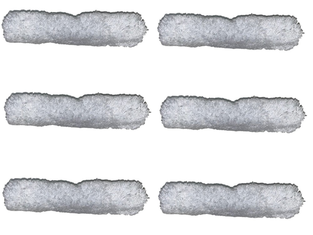 Roller Covers Wooster 6 1/2", 6 PACK, Plush Fabric Cage Frame Mini Rollers 3/4"