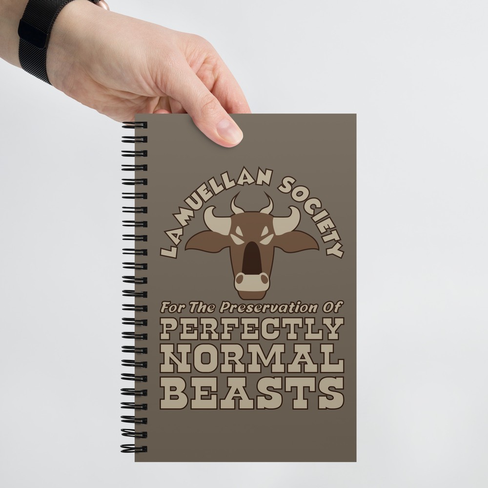H2G2 Perfectly Normal Beasts - Spiral Notebook Dot Journal by GatorDesign