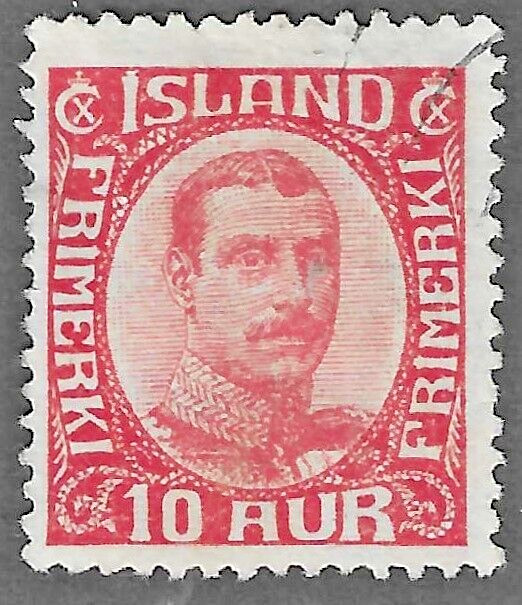 Iceland (1920) - Scott # 115,    Used