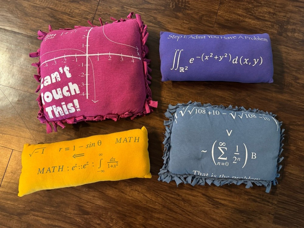 Handmade Small Novelty Math Pillows