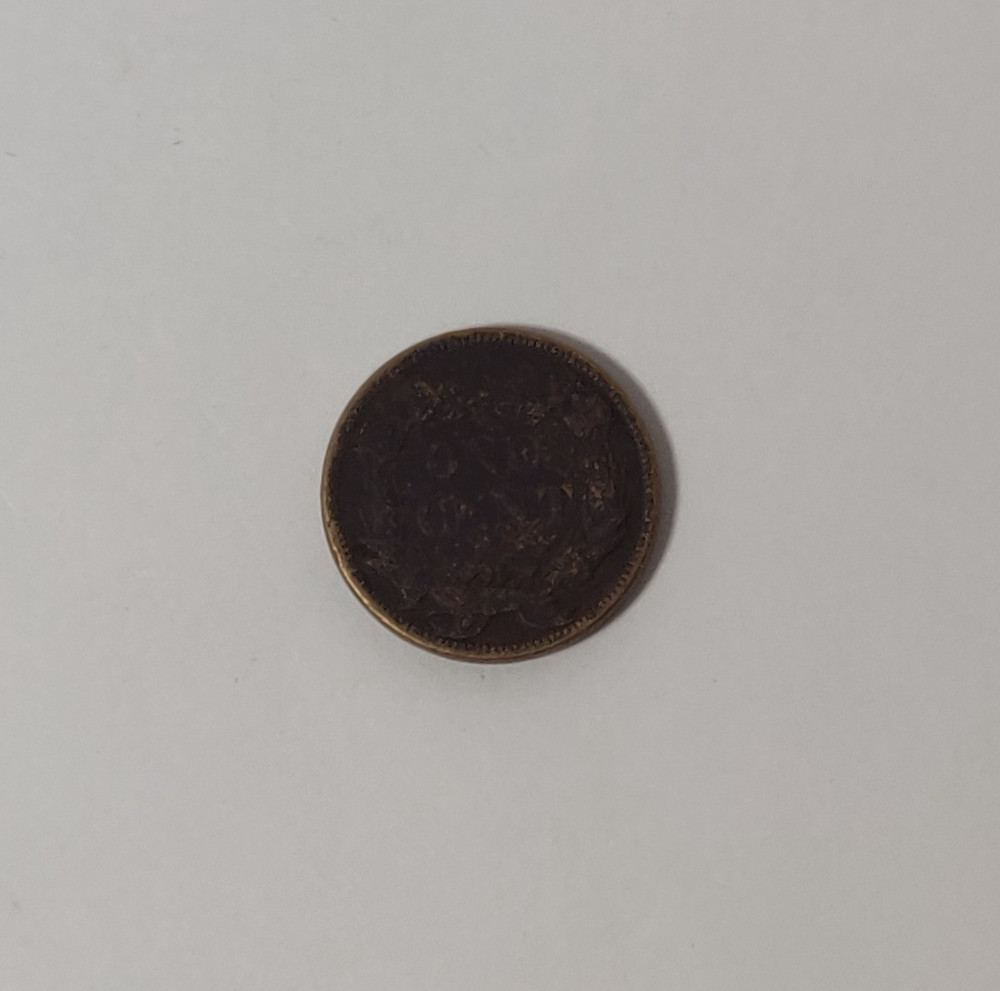 1858 FLYING EAGLE CENT TONE DAMAGE