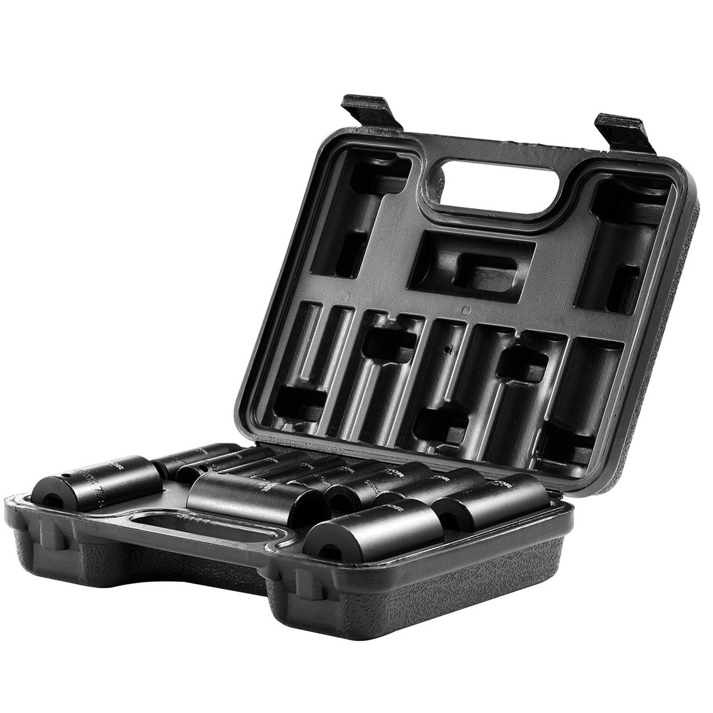 3/8" Drive Impact Socket Set 11 Piece Deep Socket Set SAE 5/16"-1" 6 Point