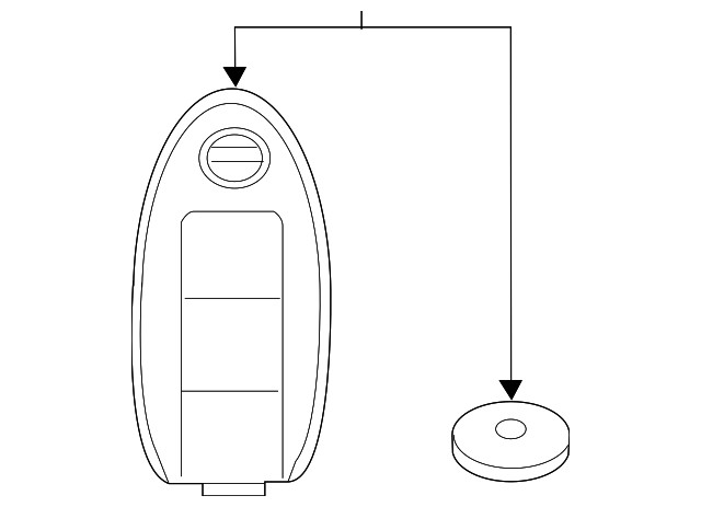 Genuine Nissan Keyless Entry Transmitter 285E3-5RA0A