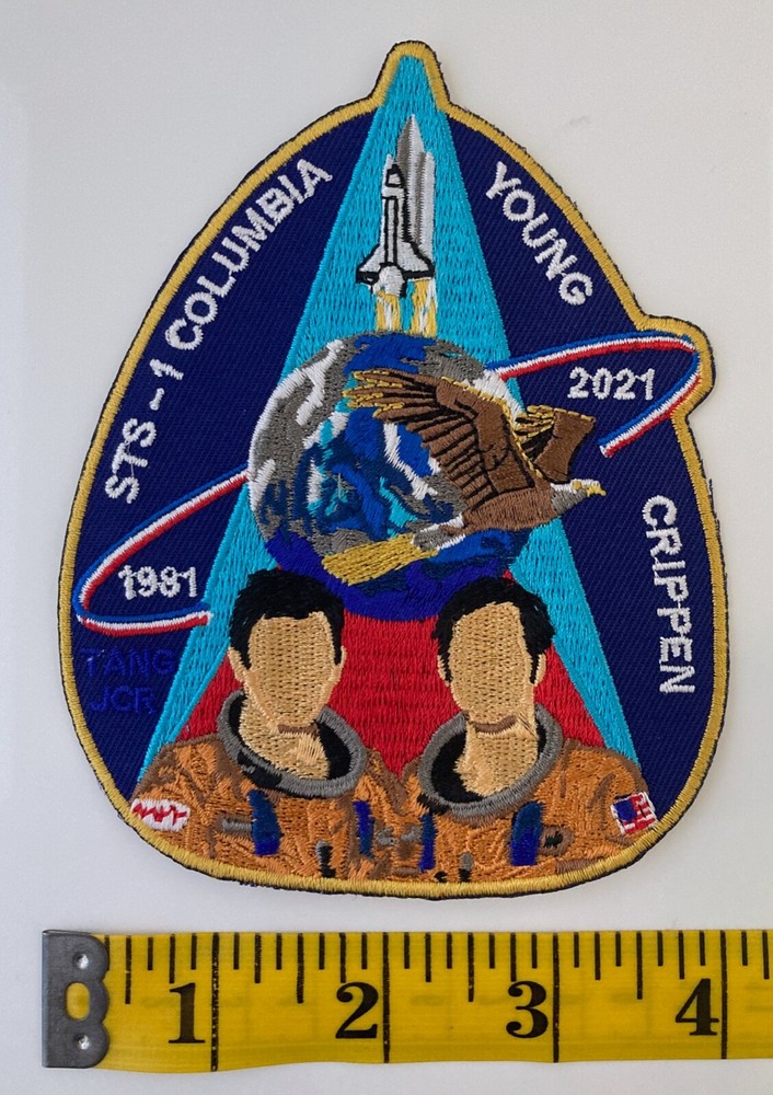 STS-1 Space Shuttle 40th Anniversary (2021) Commemorative Embroidered Patch