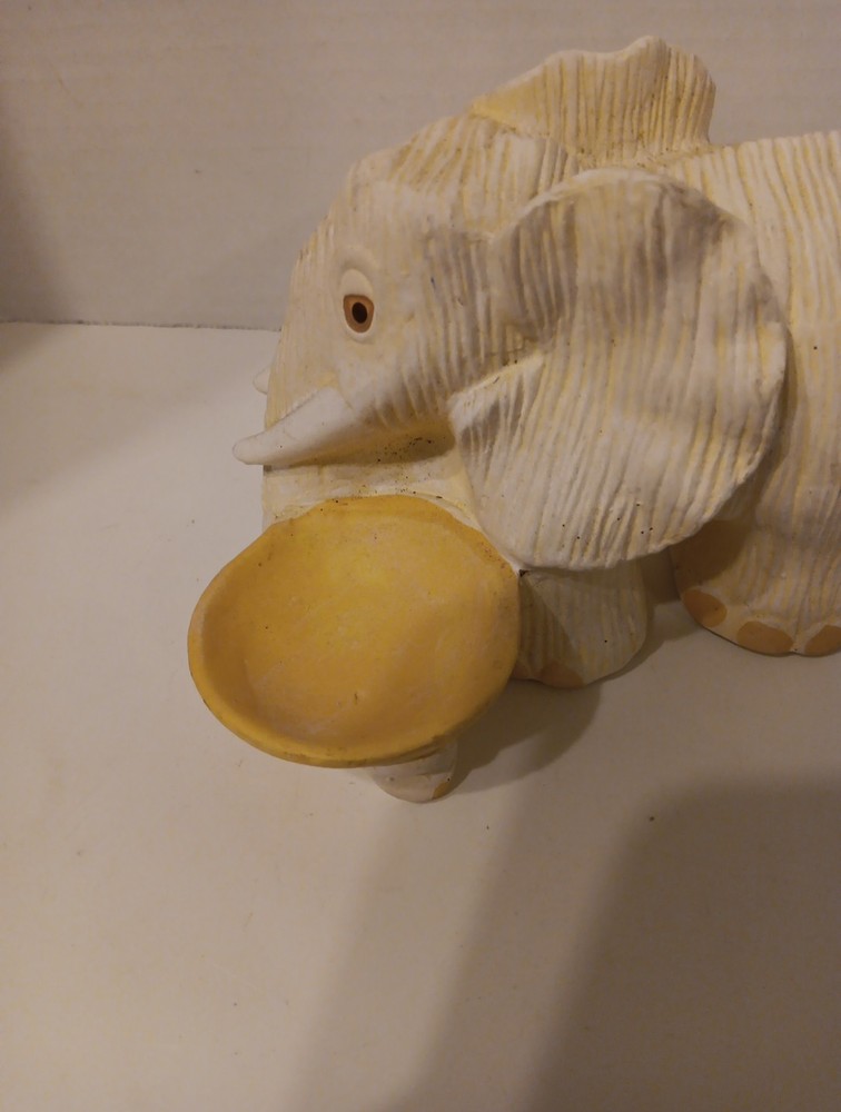 Unfinished Ceramic Bisque Elephant Ring Holder
