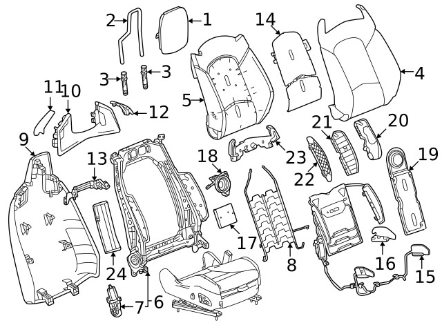 Genuine GM Headrest 85561239