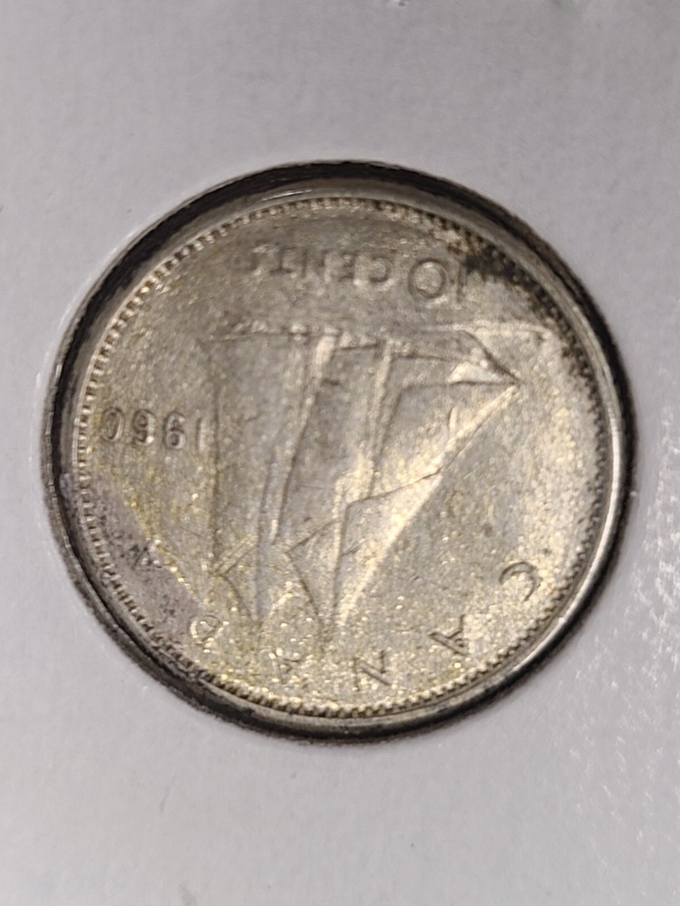 Lot of 2 Canada Dimes 1960