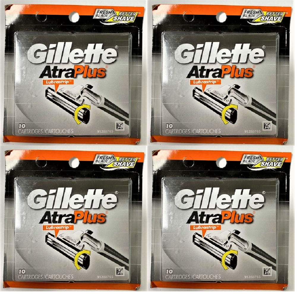 Gillette Atra Plus Refill Razor Blade Cartridges, 40 Count (Unboxed)