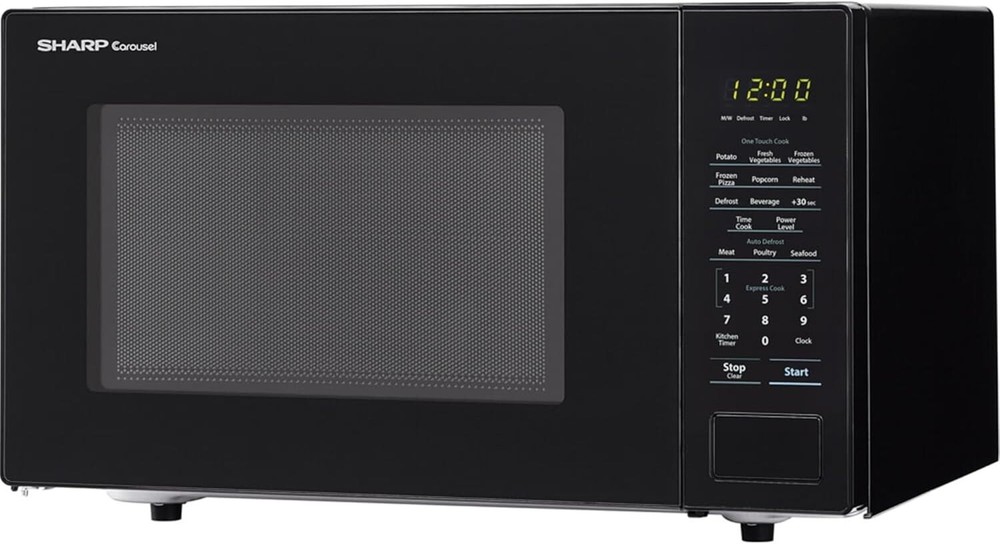 1.1 cu. ft. 1000W Sharp Countertop Black Microwave (SMC1131CB)