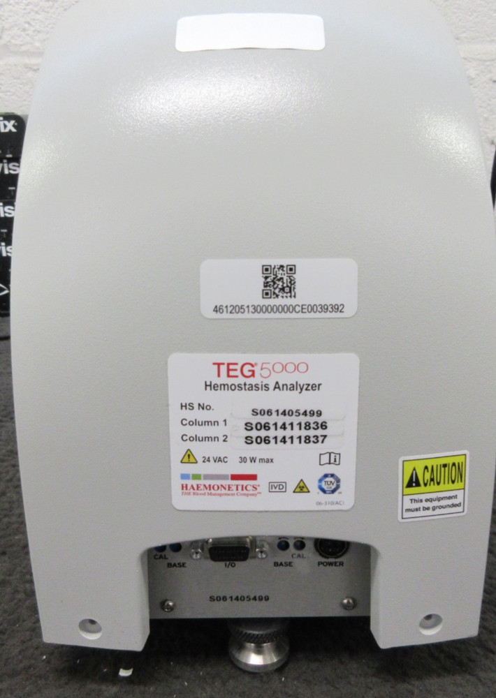 Haemoscope TEG 5000 Thrombelastograph