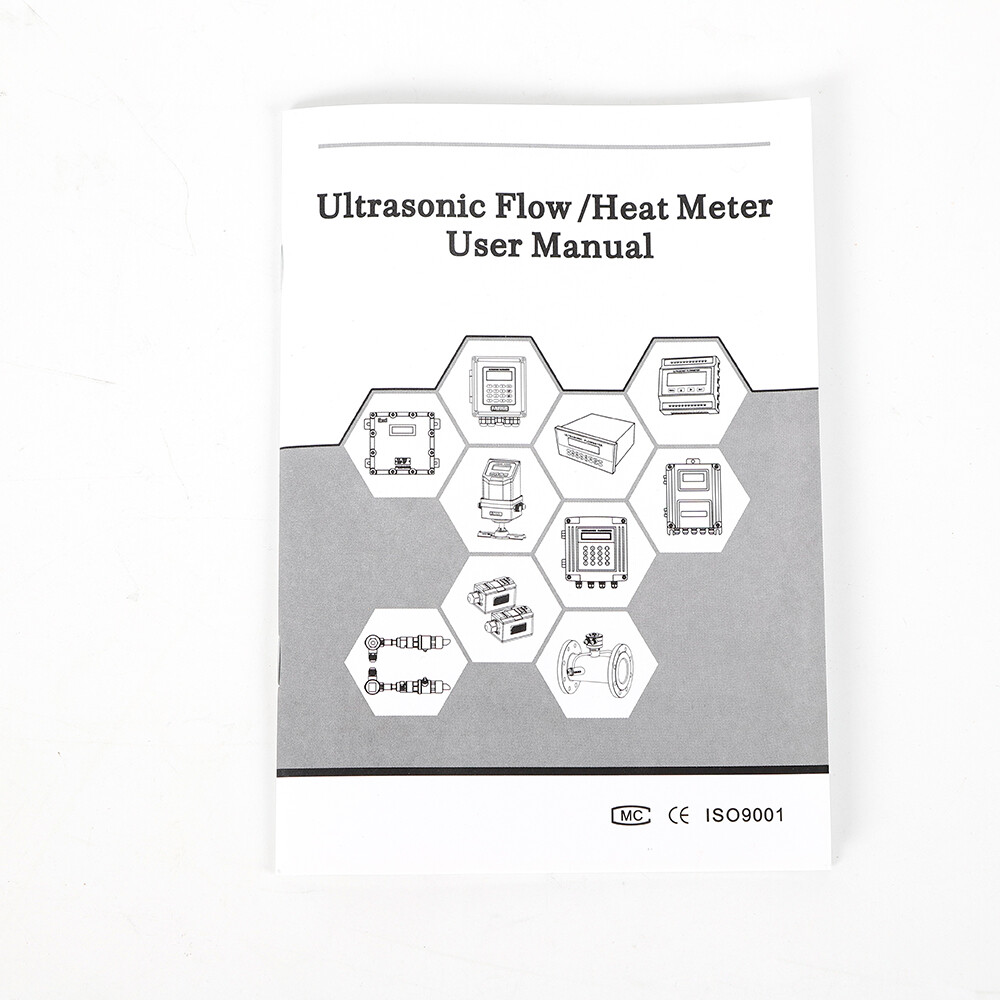 Portable Ultrasonic Flow Meter Transducers Wall-Mounted Liquid Flowmeter Tester