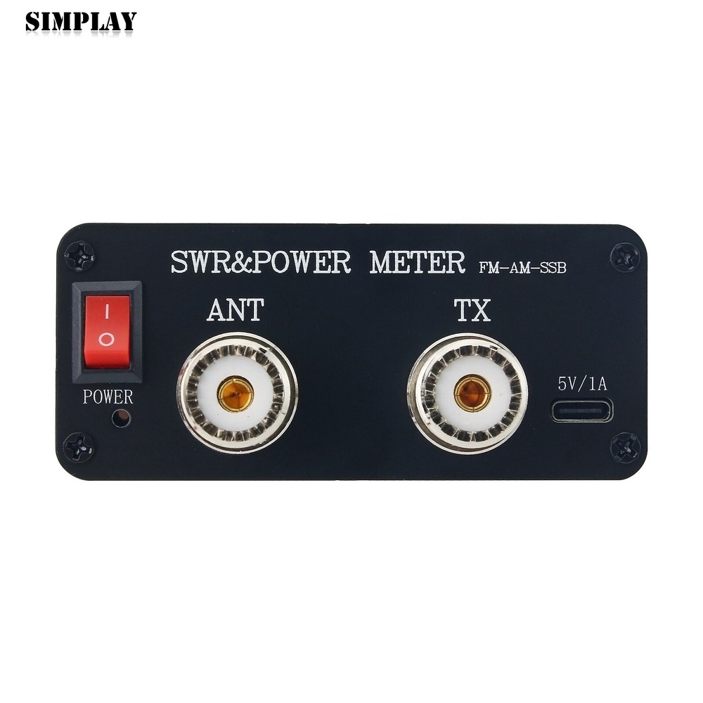 SWR-120+ Shortwave SWR & Power Meter with 1.3"OLED Display Screen Button Version