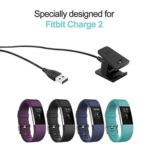 Fitbit Charge 2 Compatible Charging Cable – Replacement USB Charger Cord, Cra...