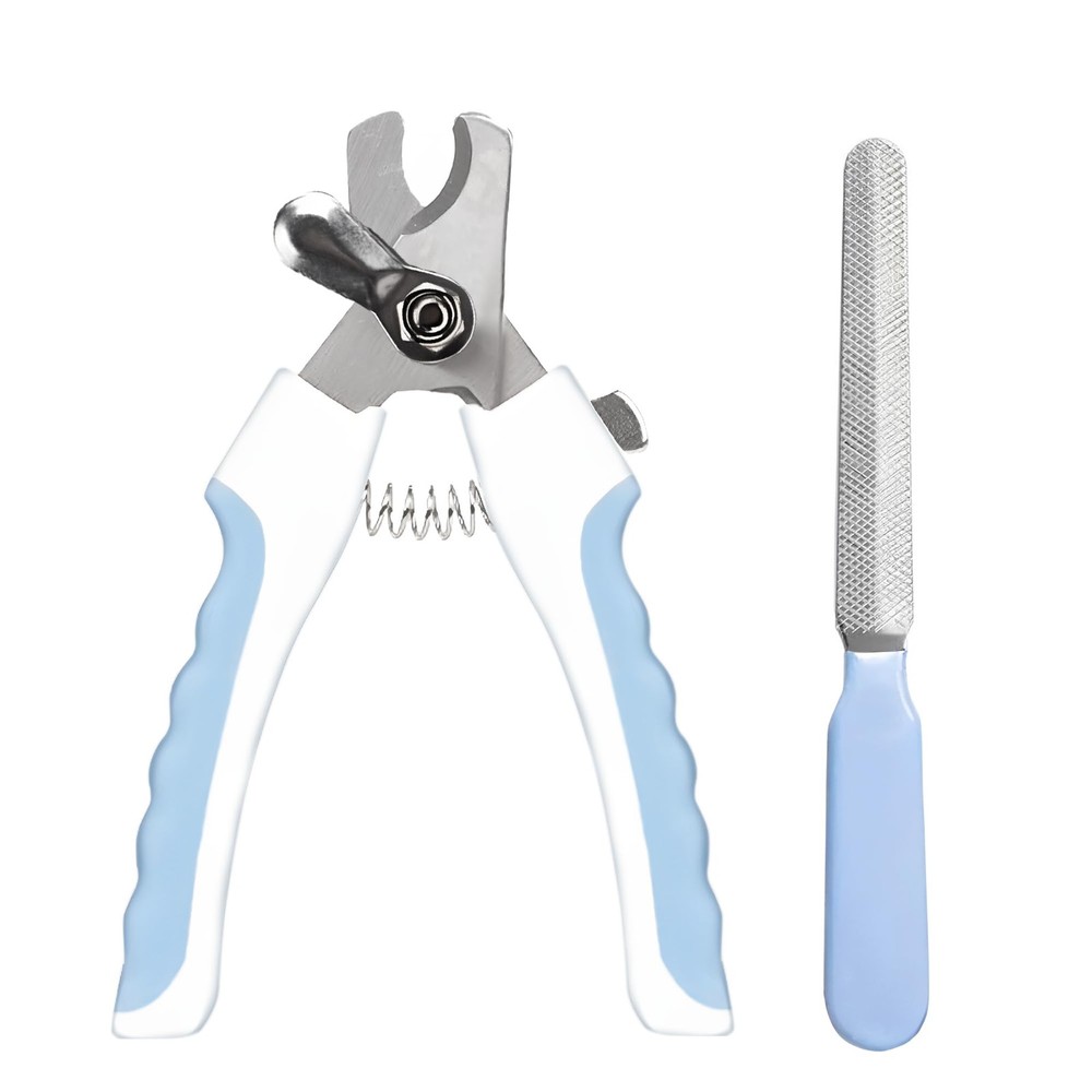 Dog Nail Clipper and File Set, with Clipper and File, Razor Sharp Blade with ...