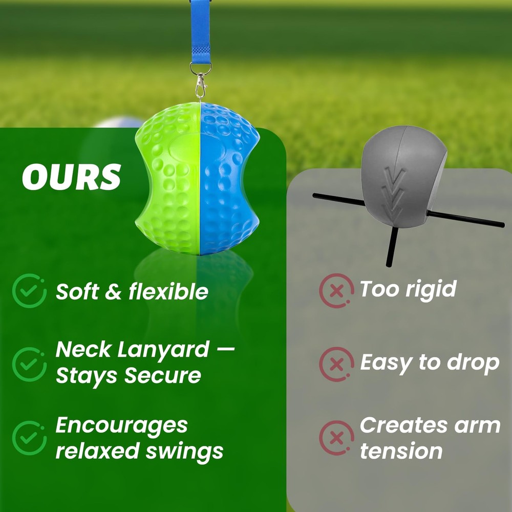 Golf Training Aid Ball – Forearm Connection Swing Trainer for Consistent, Pre...