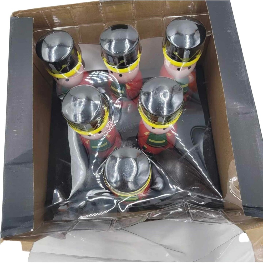 The Original Fun Workshop 8pc Nutcracker Bowling Set Decor Gift Holiday Christma