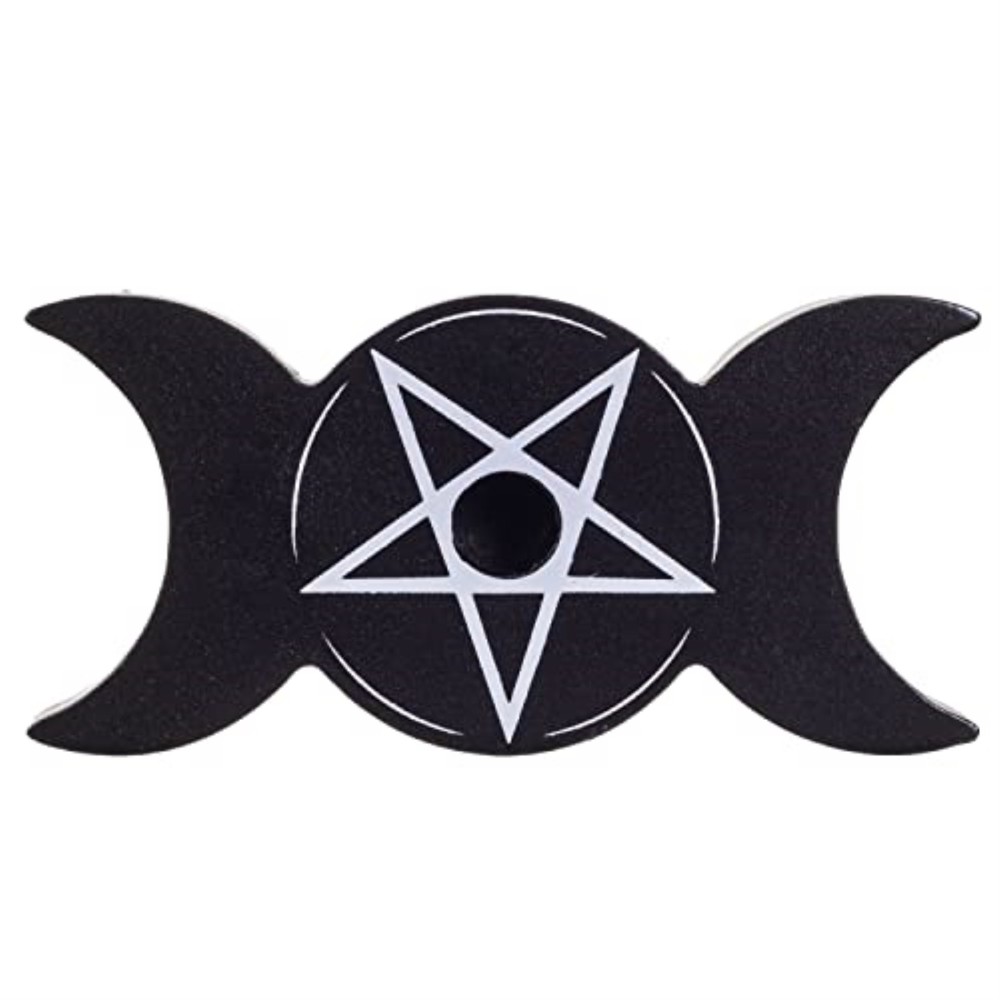 Triple Moon Spell Candle Holder