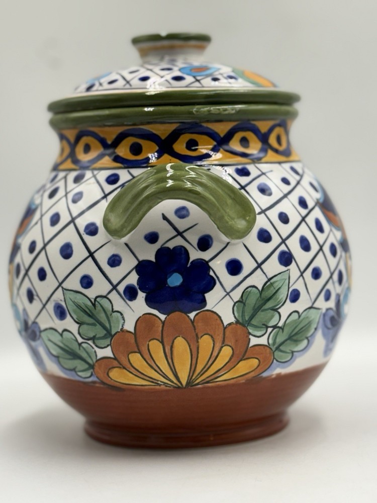 Hand Painted Decorative Cookie Jar, 9x9