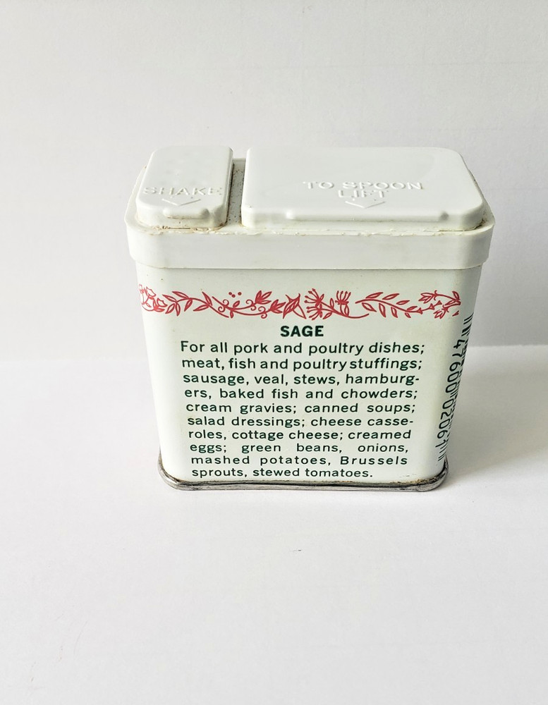 Durkee Ground SAGE Vintage TIN 1/2 oz.