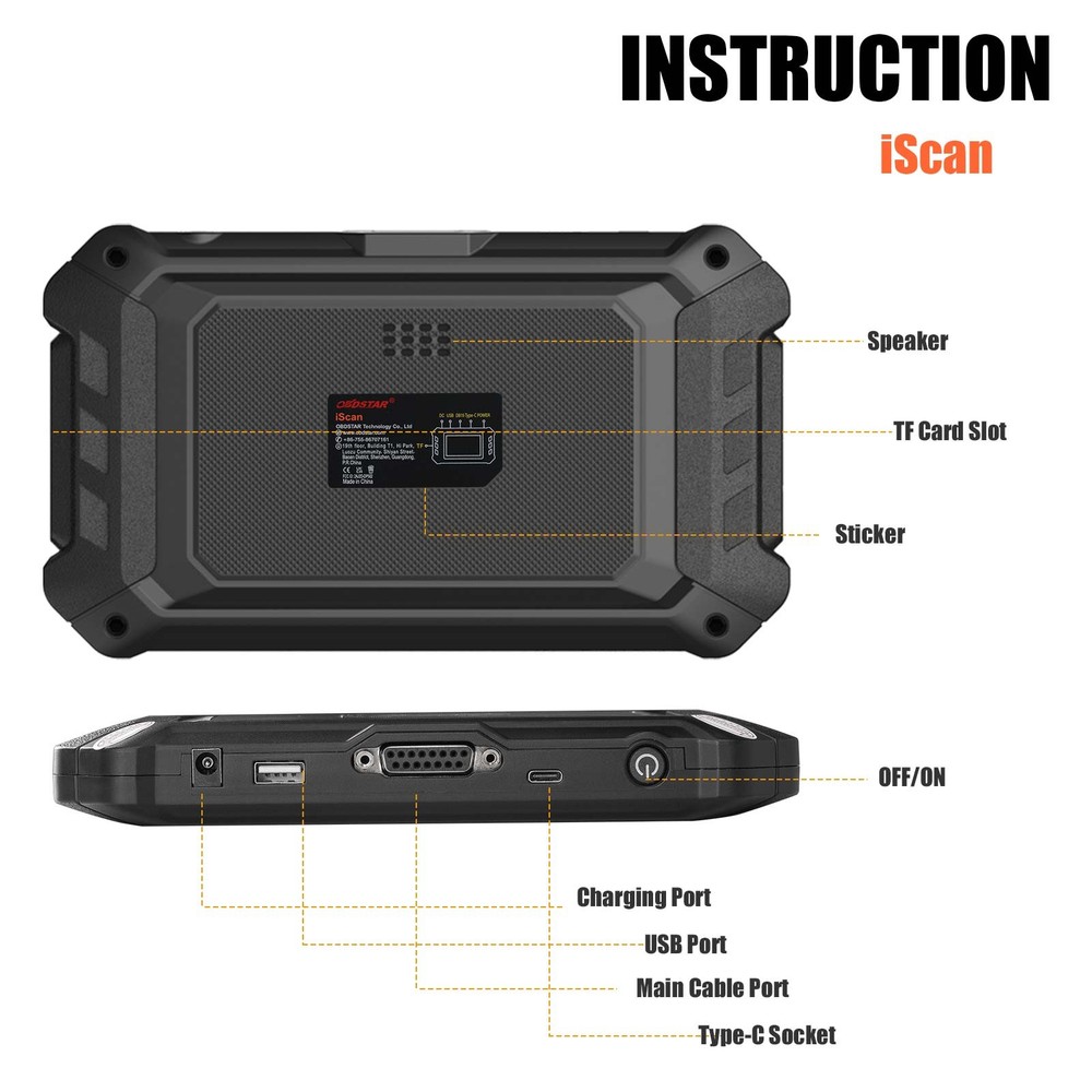 OBDSTAR ISCAN for TRIUMPH Motorcycle Diagnostic Scanner Code Reader Action Test