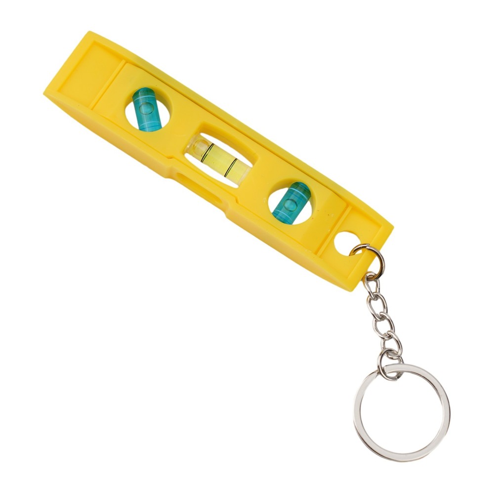 Small Magnetic Level Linear Bubble Level with Keychain for Easy Hanging