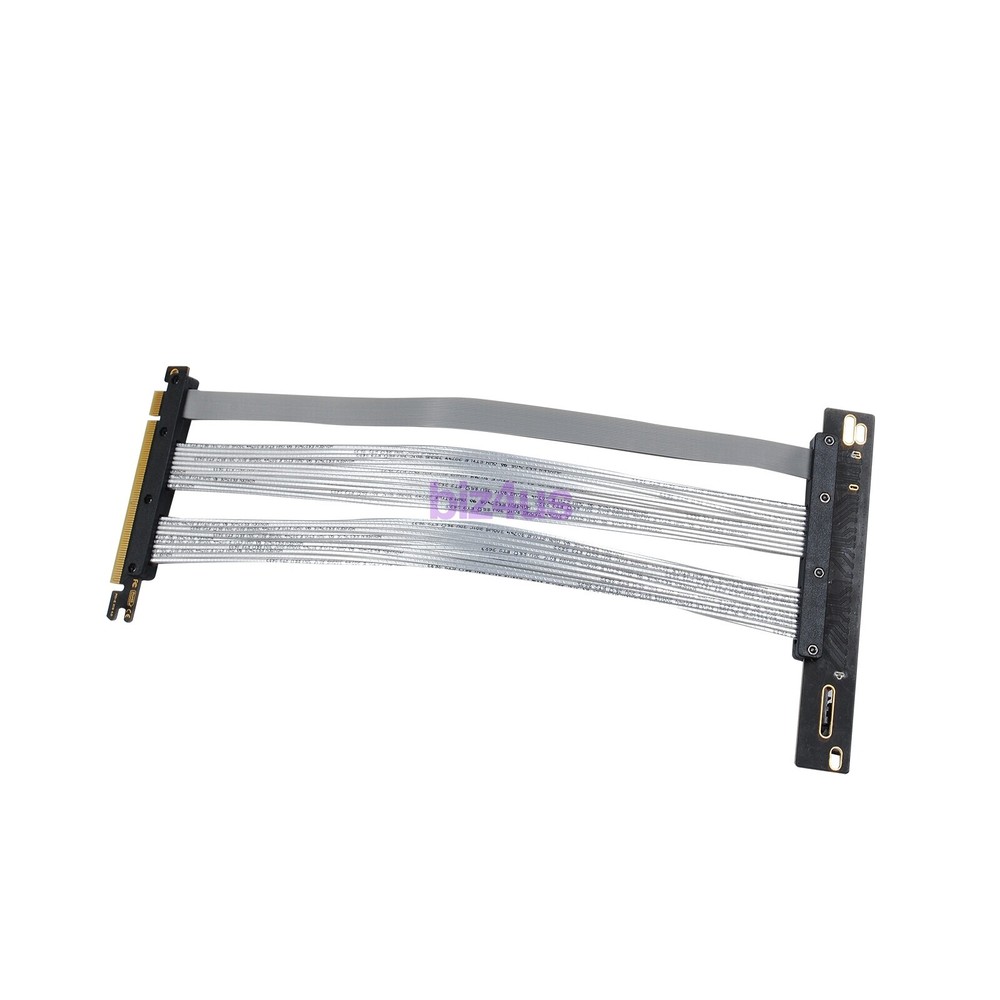 30CM 90 Degree PCIE 4.0 Extension Cable 16x Shielded High Speed GPU Riser Cable