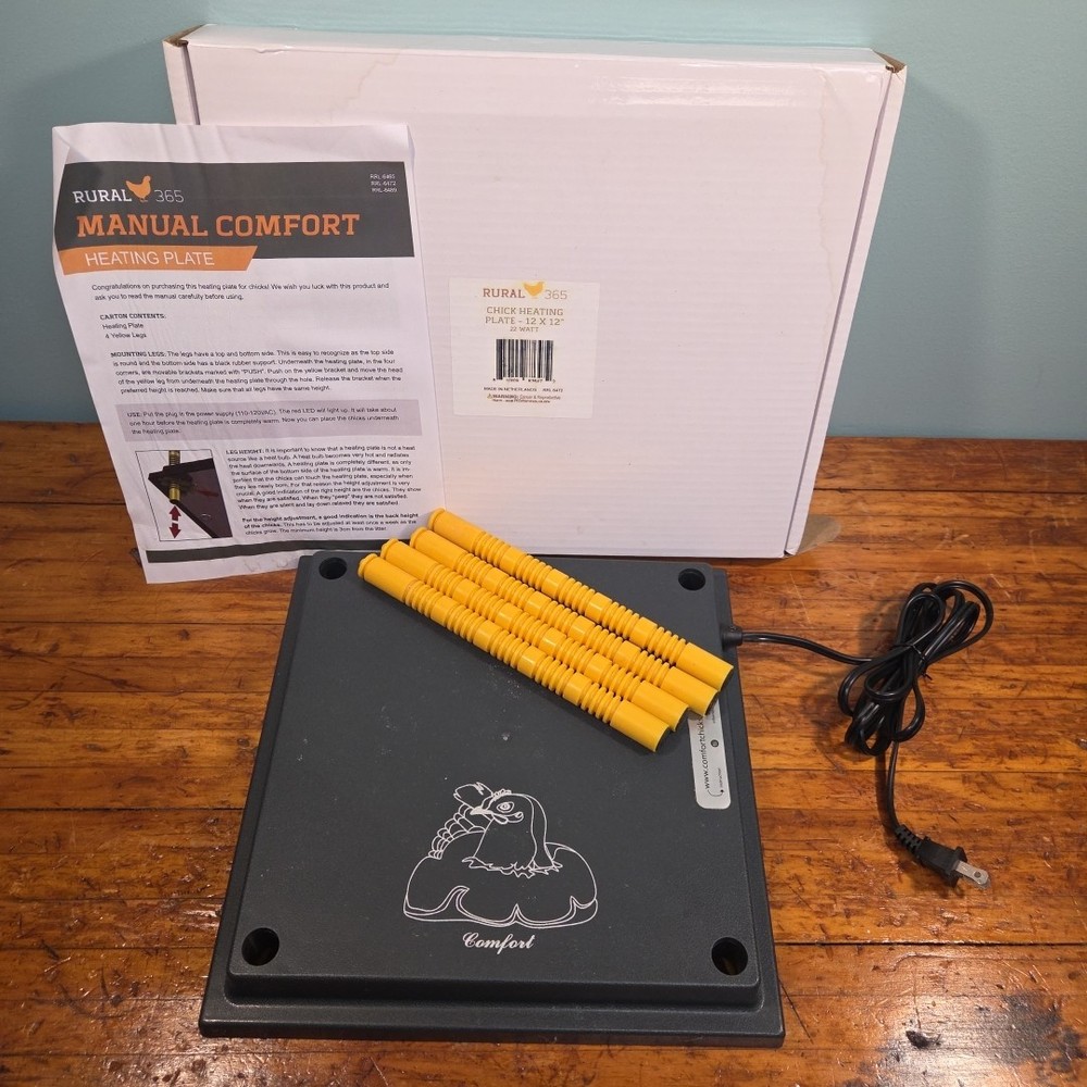 12" x 12" Chick Brooder Heating Plate Temperature & Resistance Fuse LED