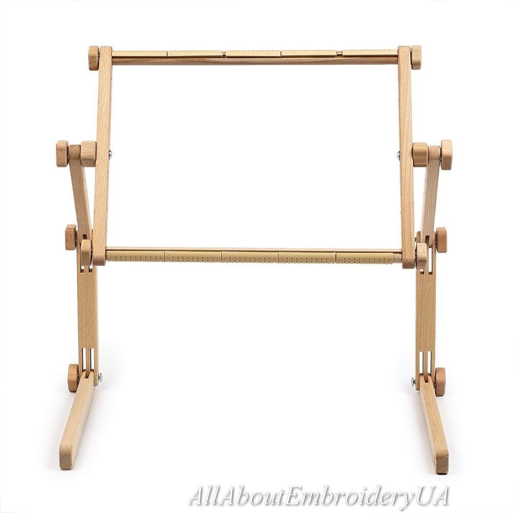 Needlework Table and Lap Hands-Free Stand with Adjustable Frame Made of Organic
