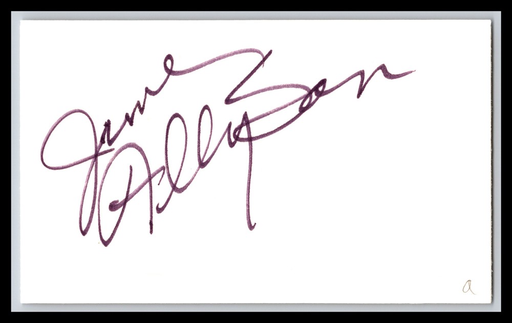 June Allyson - Actress - 3x5 Card - Signed / Autograph (a)